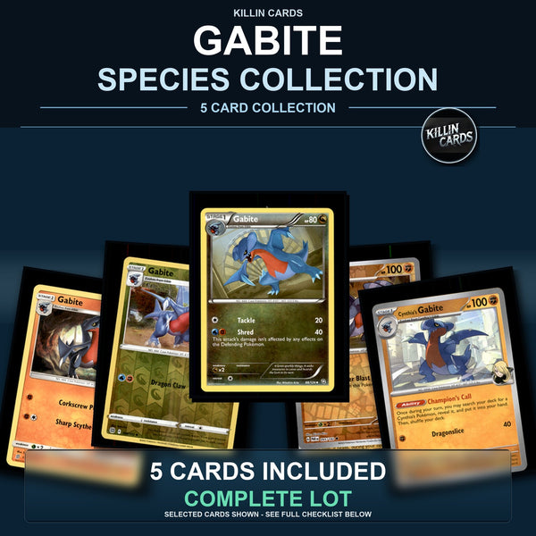 Pokemon TCG Gabite Species Collection 5 Different Cards
