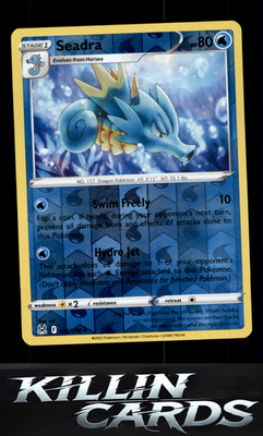 Reverse Holofoil Seadra 036/196 Pokemon Uncommon SWSH11: Lost Origin Card NM