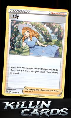 Lady 159/196 Pokemon Uncommon SWSH11: Lost Origin Card NM