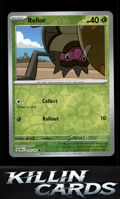 Reverse Holofoil Rellor 024/182 Pokemon Common SV10: Destined Rivals Card NM