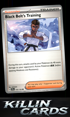 Black Belt's Training - 145/159 145/159 Pokemon Common SV09: Journey Together Ca