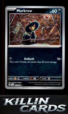 Murkrow 057/094 Pokemon Common ME02: Phantasmal Flames Card NM