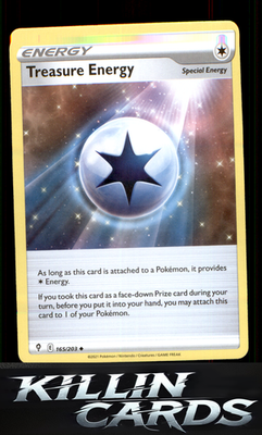 Treasure Energy 165/203 Pokemon Uncommon SWSH07: Evolving Skies Card NM