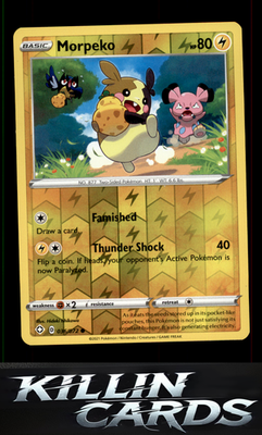 Reverse Holofoil Morpeko (036) 036/072 Pokemon Common Shining Fates Card NM