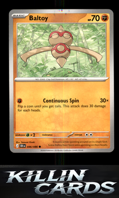 Baltoy 046/086 Pokemon Common ME04: Chaos Rising Card NM