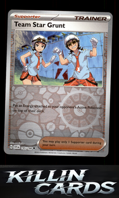 Reverse Holofoil Team Star Grunt - 195/198 195/198 Pokemon Uncommon SV01: Scarle