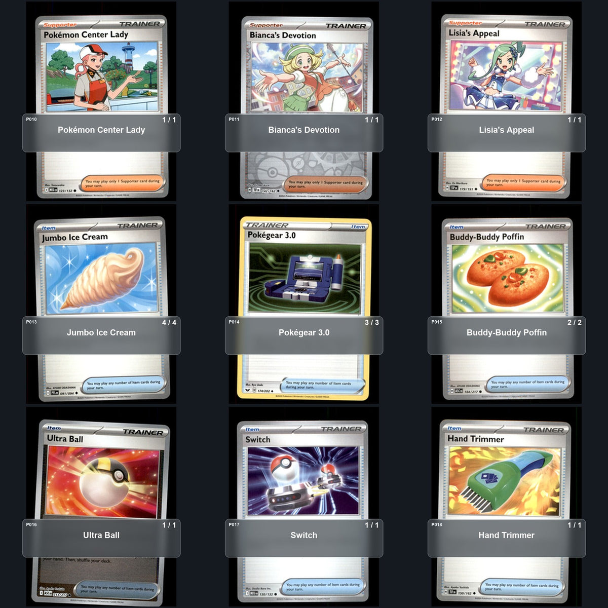 Partial Pokemon TCG NAIC 2026, New Orleans Crustle Decklist 54 Cards Deck