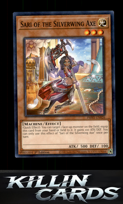 1st Edition Sari of the Silverwing Axe PHHY-EN026 YuGiOh Common Photon Hypernova