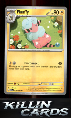Flaaffy 028/086 Pokemon Common ME04: Chaos Rising Card NM