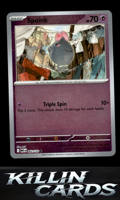 Reverse Holofoil Spoink 062/132 Pokemon Common ME01: Mega Evolution Card NM