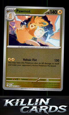 Reverse Holofoil Pawmot 034/094 Pokemon Rare ME02: Phantasmal Flames Card NM
