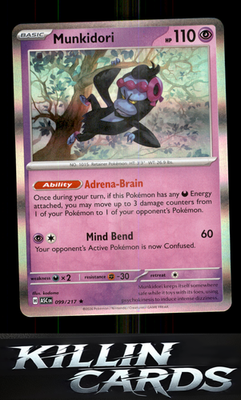 Munkidori 099/217 Pokemon Rare ME: Ascended Heroes Card NM