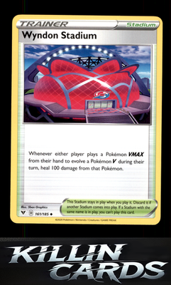 Wyndon Stadium 161/185 Pokemon Uncommon SWSH04: Vivid Voltage Card NM
