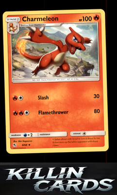 Charmeleon 8/68 Pokemon Uncommon Hidden Fates Card NM