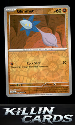Reverse Holofoil Glimmet 108/167 Pokemon Common SV06: Twilight Masquerade Card N
