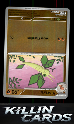 Reverse Holofoil Vibrava 052/094 Pokemon Common ME02: Phantasmal Flames Card NM