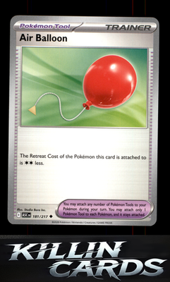 Air Balloon 181/217 Pokemon Uncommon ME: Ascended Heroes Card NM