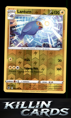 Reverse Holofoil Lanturn 052/195 Pokemon Uncommon SWSH12: Silver Tempest Card NM
