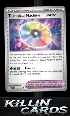 Technical Machine: Fluorite 188/191 Pokemon Uncommon SV08: Surging Sparks Card N