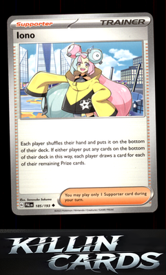 Iono - 185/193 185/193 Pokemon Uncommon SV02: Paldea Evolved Card NM