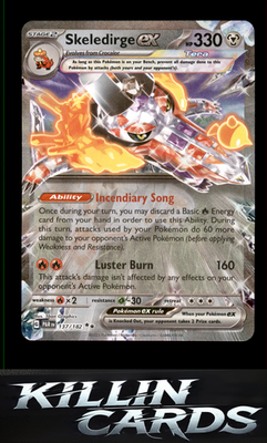 Skeledirge ex 137/182 Pokemon Double Rare SV04: Paradox Rift Card NM