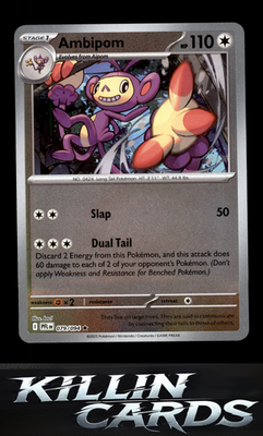 Reverse Holofoil Ambipom - 079/094 079/094 Pokemon Rare ME02: Phantasmal Flames