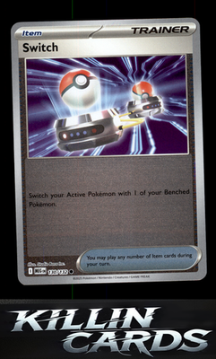Reverse Holofoil Switch 130/132 Pokemon Common ME01: Mega Evolution Card NM