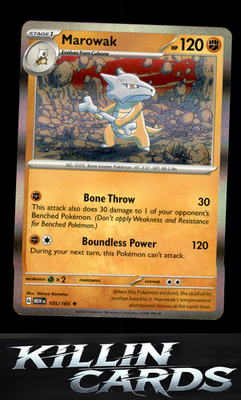 Marowak 105/165 Pokemon Rare SV: Scarlet & Violet 151 Card NM