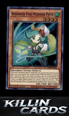 Speedroid Fuki-Modoshi Piper LED8-EN002 YuGiOh Super Rare Legendary Duelists: Sy