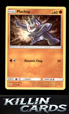 Machop (63) 63/145 Pokemon Common SM - Guardians Rising Card NM