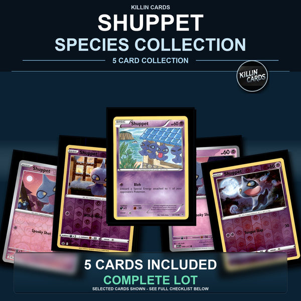 Pokemon TCG Shuppet Species Collection 5 Different Cards