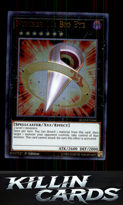1st Edition Number 11: Big Eye BLLR-EN066 YuGiOh Ultra Rare Battles of Legend: L