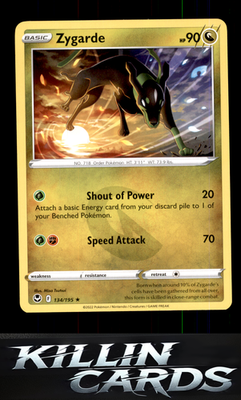 Zygarde 134/195 Pokemon Rare SWSH12: Silver Tempest Card NM