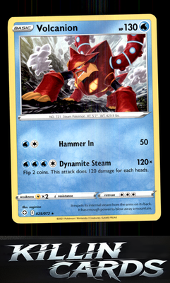 Volcanion 025/072 Pokemon Rare Shining Fates Card NM