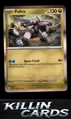 Palkia 136/191 Pokemon Rare SV08: Surging Sparks Card NM