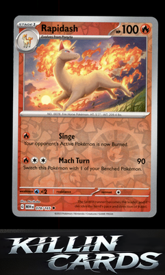 Reverse Holofoil Rapidash 078/165 Pokemon Uncommon SV: Scarlet & Violet 151 Card