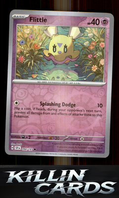 Reverse Holofoil Flittle 094/191 Pokemon Common SV08: Surging Sparks Card NM