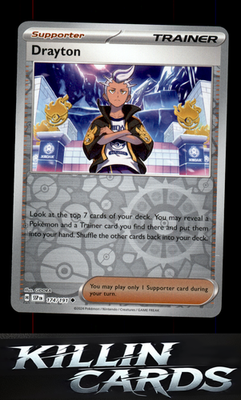 Reverse Holofoil Drayton - 174/191 174/191 Pokemon Uncommon SV08: Surging Sparks
