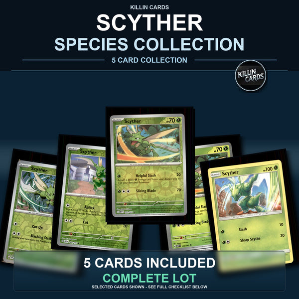Pokemon TCG Scyther Species Collection 5 Different Cards