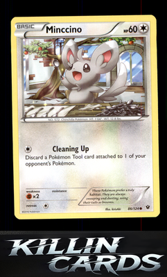 Minccino (86) 86/124 Pokemon Common XY - Fates Collide Card NM