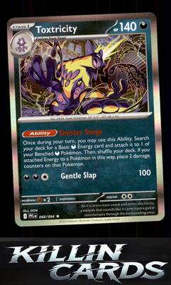 Toxtricity 068/094 Pokemon Rare ME02: Phantasmal Flames Card NM