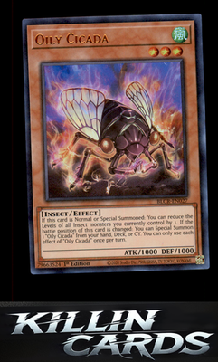 1st Edition Oily Cicada BLCR-EN027 YuGiOh Ultra Rare Battles of Legend: Crystal