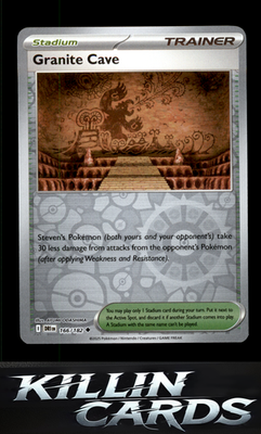 Reverse Holofoil Granite Cave 166/182 Pokemon Uncommon SV10: Destined Rivals Car