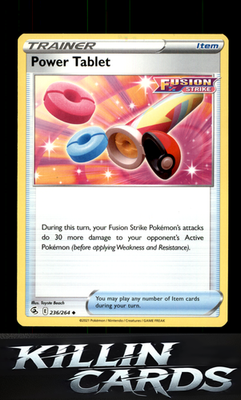 Power Tablet 236/264 Pokemon Uncommon SWSH08: Fusion Strike Card NM