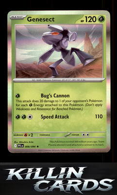 Genesect 008/094 Pokemon Rare ME02: Phantasmal Flames Card NM
