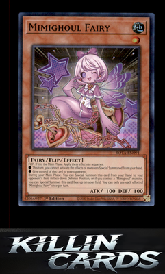 1st Edition Mimighoul Fairy ROTA-EN091 YuGiOh Super Rare Rage of the Abyss Card