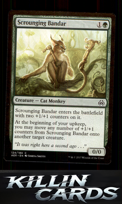 Foil Scrounging Bandar 124 Magic C Aether Revolt Card NM