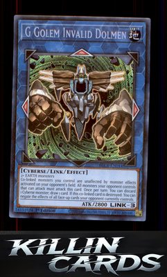 1st Edition G Golem Invalid Dolmen BLCR-EN044 YuGiOh Secret Rare Battles of Lege
