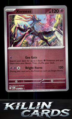 Reverse Holofoil Xerneas 064/132 Pokemon Rare ME01: Mega Evolution Card NM