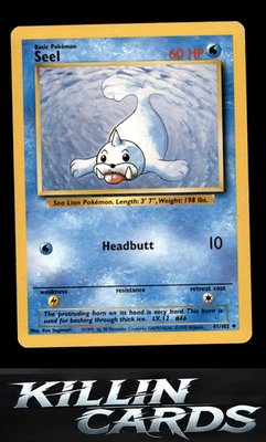 Seel 041/102 Pokemon Uncommon Base Set Card